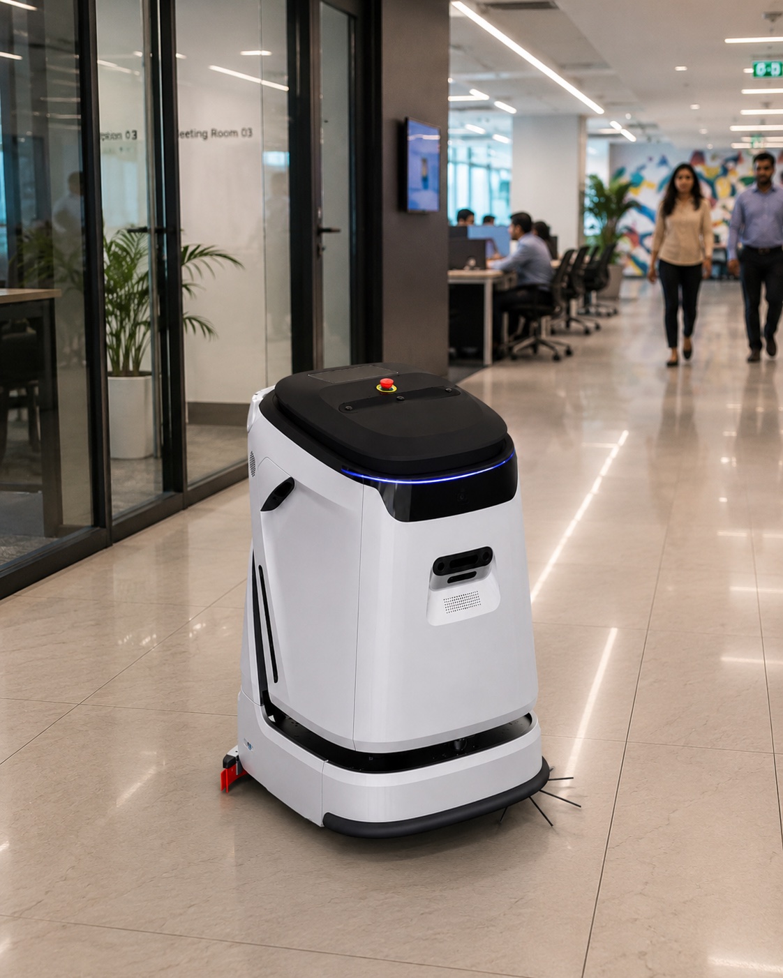 Cleaning robot site readiness in office