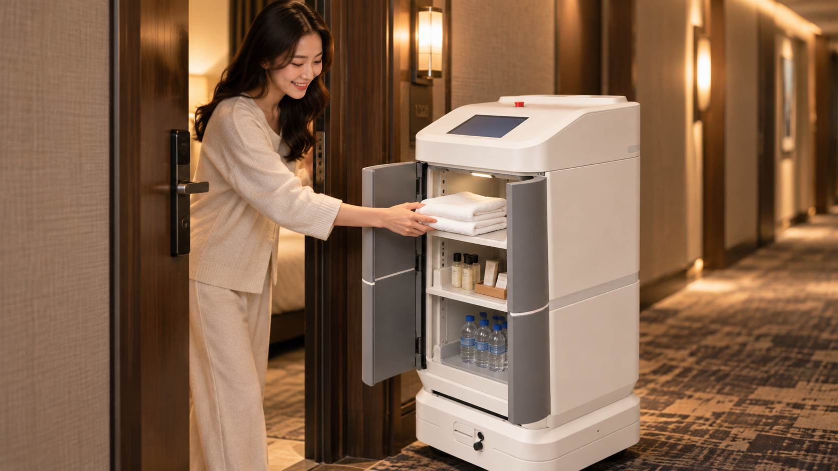 Hotel guest hand-off acceptance test