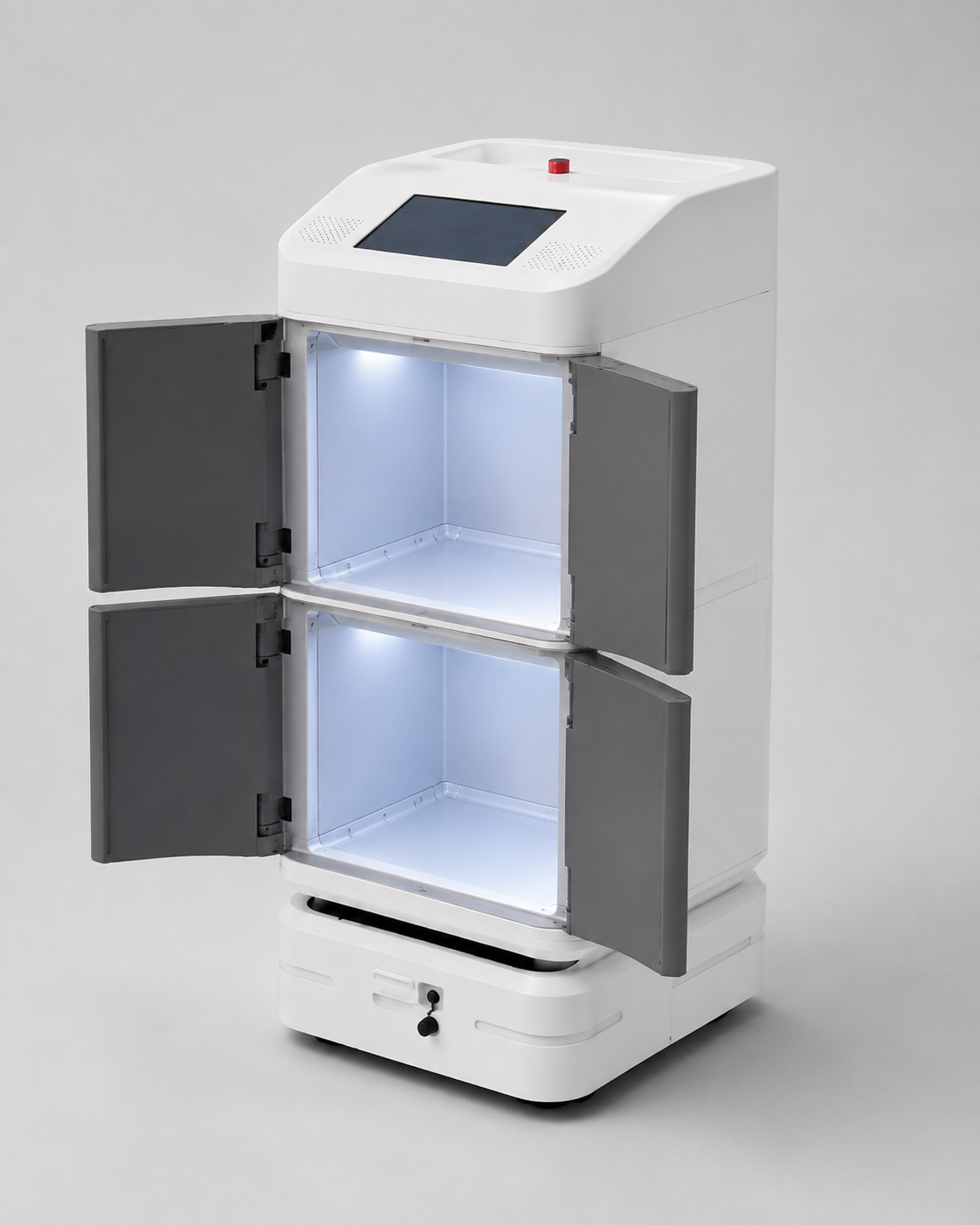 RIFE office robot open compartment configuration