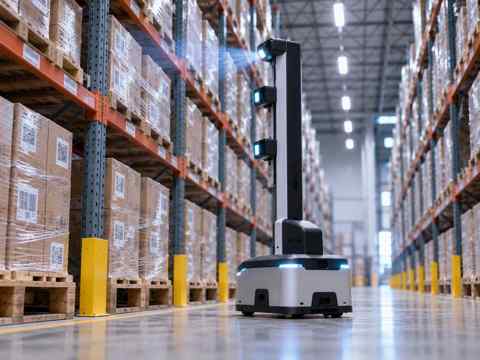 Warehouse scanner rear view