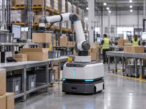 Mobile manipulator packing